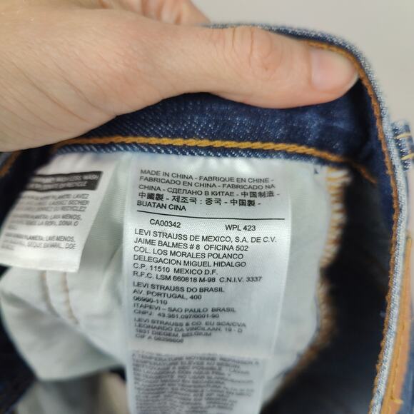 Levi's 501 Shorts Womens 24 Echo Park Distressed Cut Offs Button‎ Fly Grunge - Picture 5 of 8